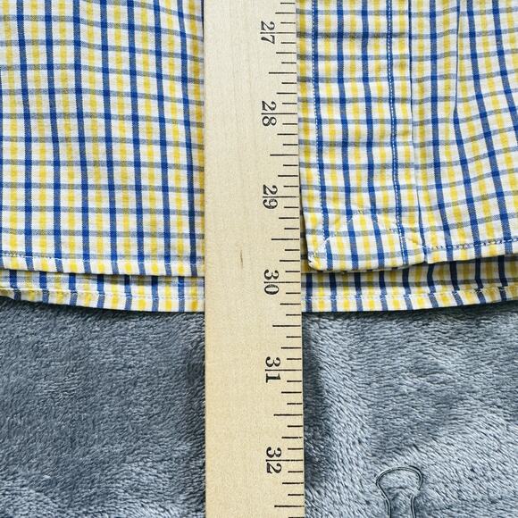 Polo Ralph Lauren Shirt Mens Large Yellow Plaid Blake Casual Button‎ Up Preppy - Picture 7 of 9